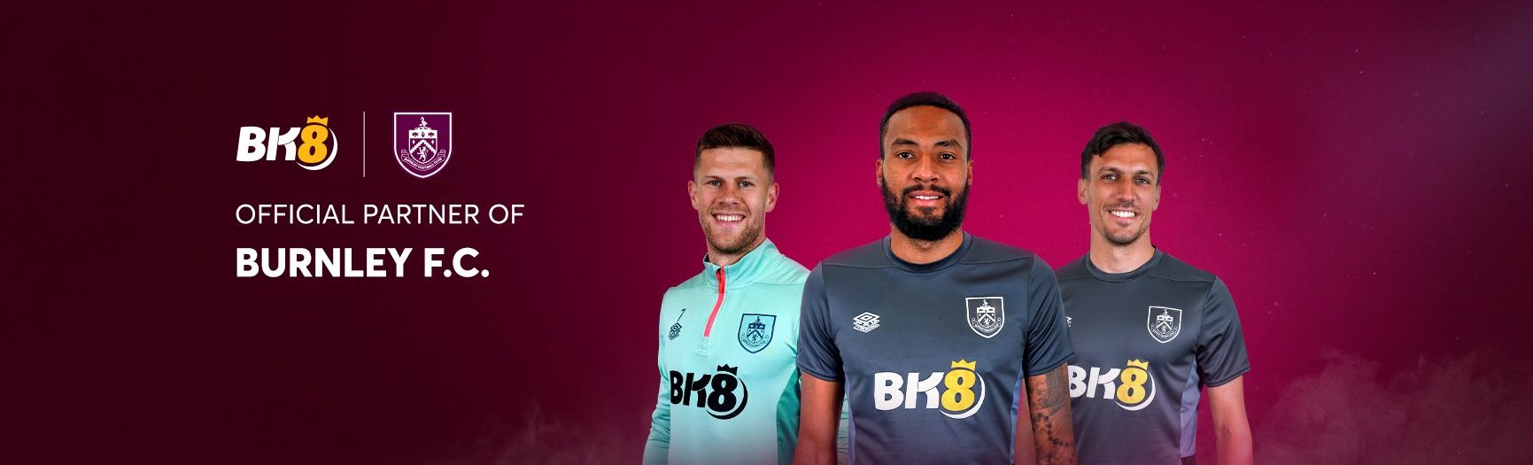 BK8 đối tác chính thức của Burnley FC - Banner taib29betapk